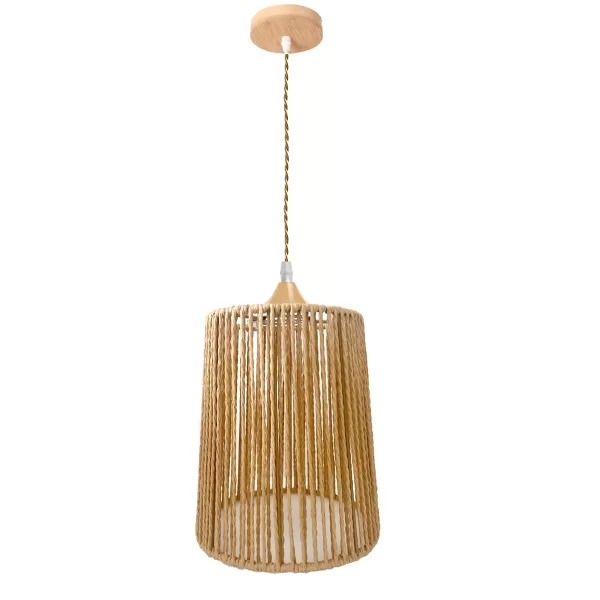 Pendente GMH Flores Fibra de Bambu 1L E27 Ø180x200mm P-FLORES-18