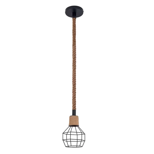 Pendente GMH Cargo Preto 1L E27 150X130mm P-CARGO