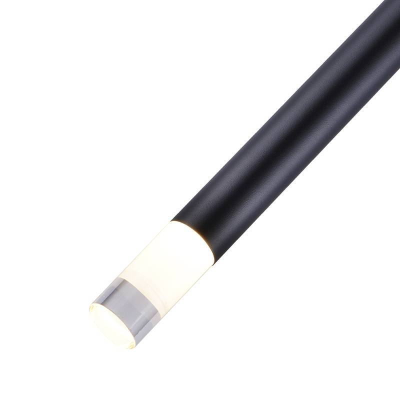 Pendente Nordecor Lana Canopla de Embutir 3 watts 3000K Preto Ø25x350mm 2691