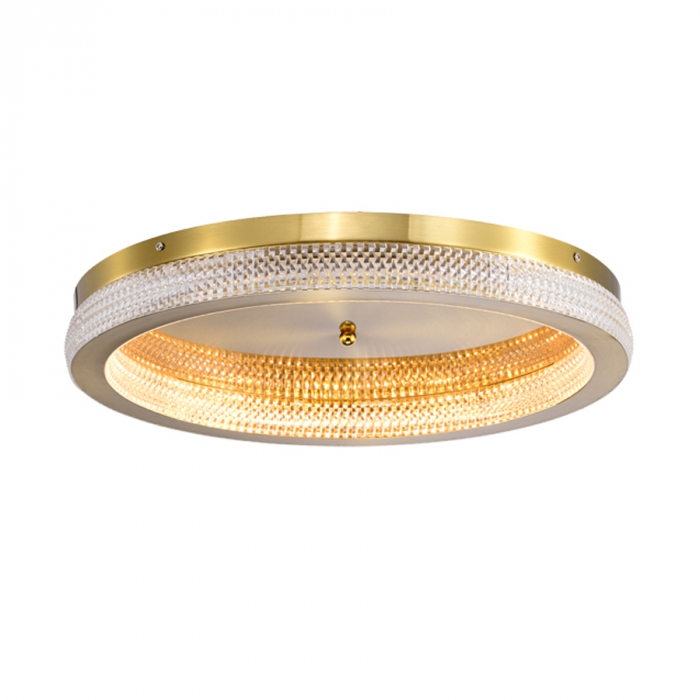 Plafon Skylight Queensland Dourado 62 watts 3000K Bivolt Ø500mm SKY-4007