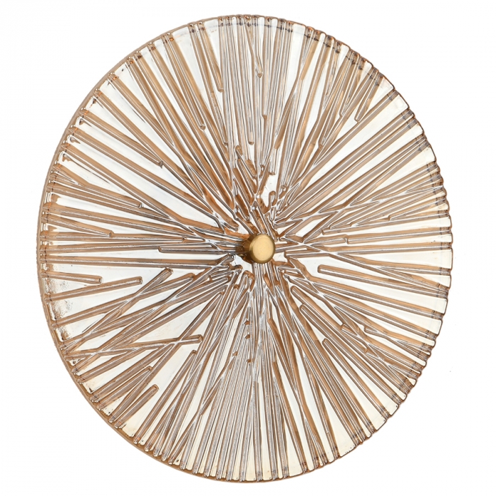 Arandela Skylight Toffee Dourado e Âmbar 12 watts 3000K Ø300mm Bivolt SKY-3103