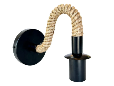 Arandela GMH Doca Preto 1L E27 Bivolt 210x170mm A-DOCA-PRETO