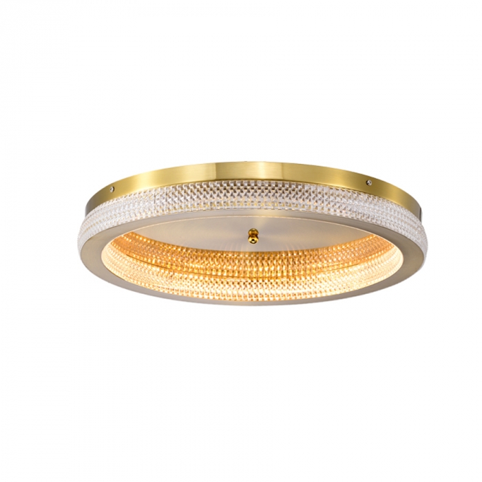 Plafon Skylight Queensland Dourado 50 watts 3000K Bivolt Ø400mm SKY-4006