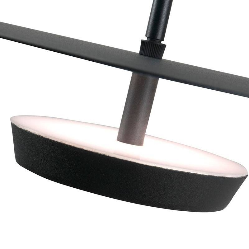 Pendente Nordecor Dolla 18 watts 3000K Preto Ø400x600mm 2523