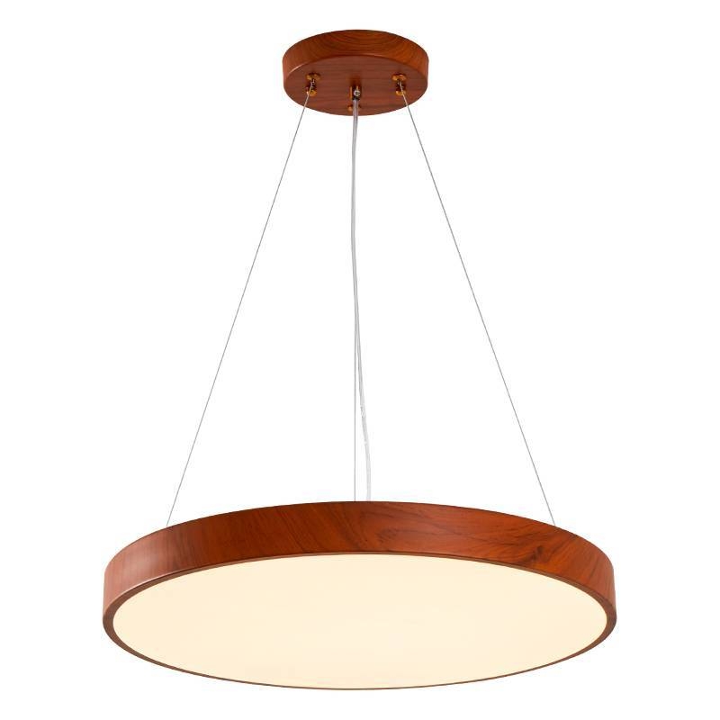 Pendente Nordecor Oris 36 watts Imbuia 3000K Bivolt Ø600x50mm 2455