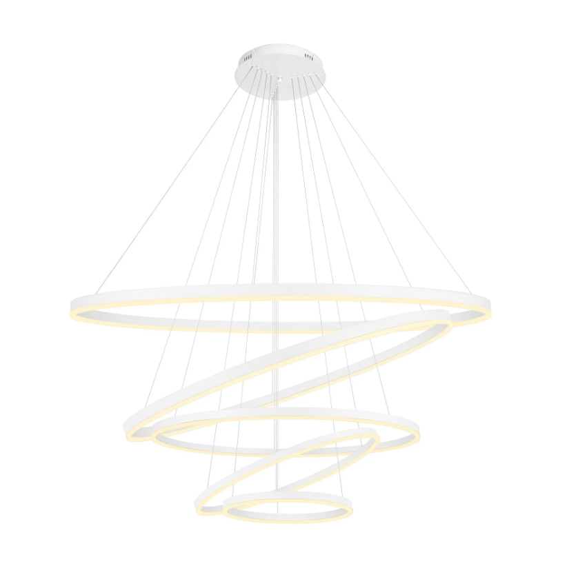 Pendente GMH Cosmos Branco 243 watts 3000K Bivolt Ø400/600/800/1000/1200mm P-COSMOS-400-BRANCO