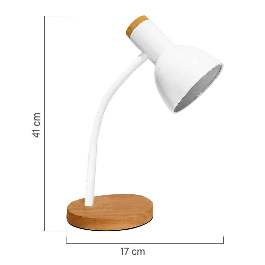 Luminária de Mesa GMH Orion Branco 1L E27 410X170mm Bivolt LD-ORION-BRANCO