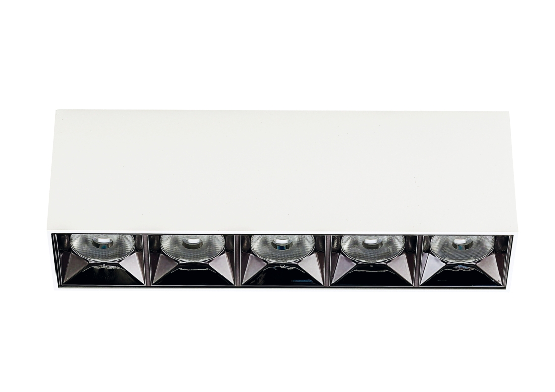Mini Wall Washer Sobrepor Romalux 20 watts 24° 2700K IP20 190x66x42mm 80221