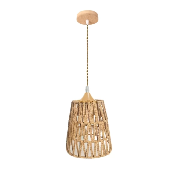 Pendente GMH Biak Fibra de Bambu 1L E27 Ø180x195mm P-BIAK-18