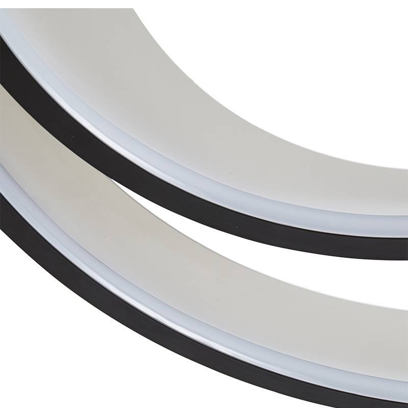 Pendente Nordecor Zahal 2 Mod 54 watts 3000K Preto Bivolt Ø620mm 2506