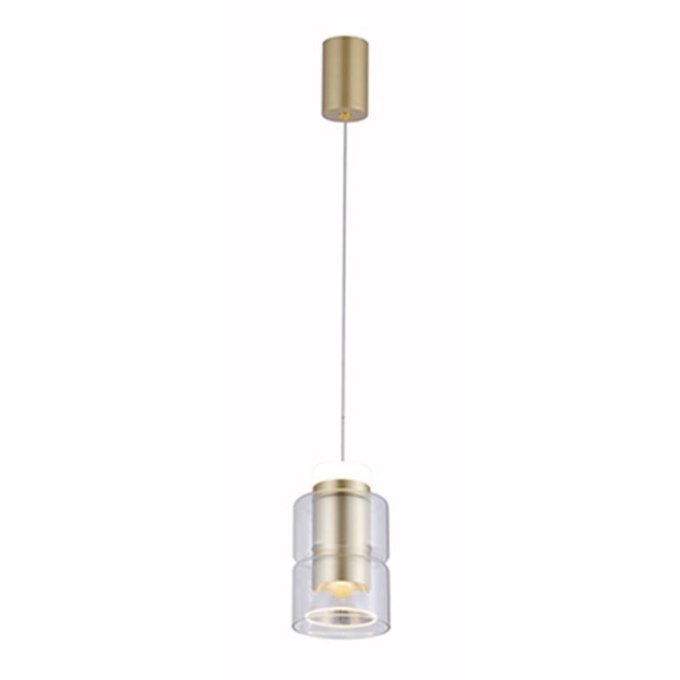 Pendente Nordecor Roz 10 watts 3000K Dourado Fosco Ø98x160mm 2698