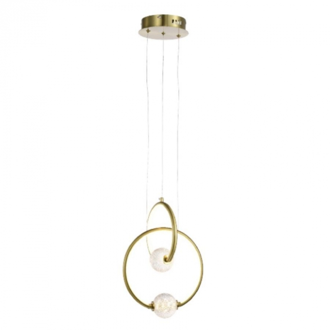 Pendente Skylight Letto Gold e Transparente 24 watts 3000K Bivolt Ø260mm SKY-3094