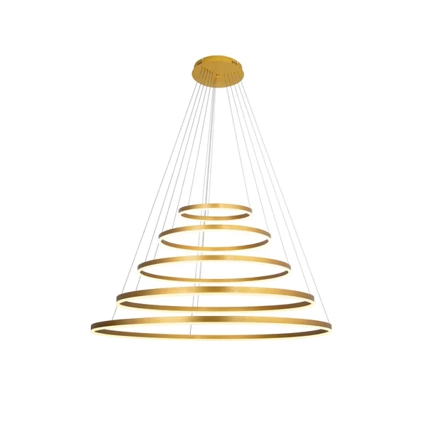 Pendente GMH Cosmos Dourado 243 watts 3000K Bivolt Ø400/600/800/1000/1200mm P-COSMOS-400-GOLD