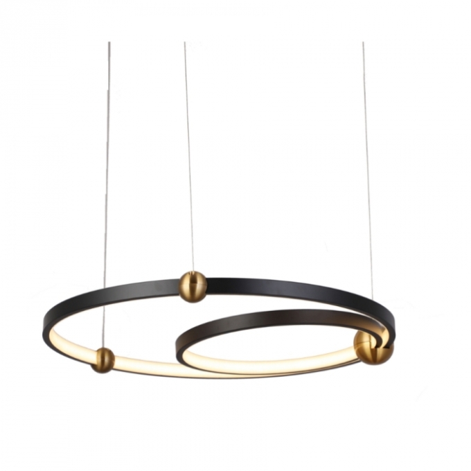 Pendente Skylight Circles Preto 50 watts 3000K Bivolt Ø500+300mm SKY-3074PT