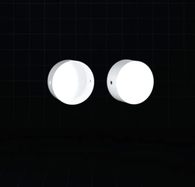 Acabamento de Silicone Alpertone Branco Com Furo e Sem Furo para Neo 360° 089
