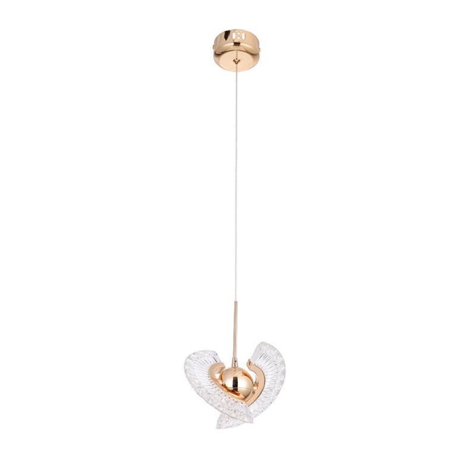 Pendente Nordecor Goud 4 watts Dourado 3000K Bivolt Ø180mm 2415