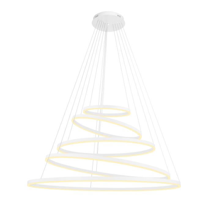 Pendente GMH Cosmos Branco 243 watts 3000K Bivolt Ø400/600/800/1000/1200mm P-COSMOS-400-BRANCO