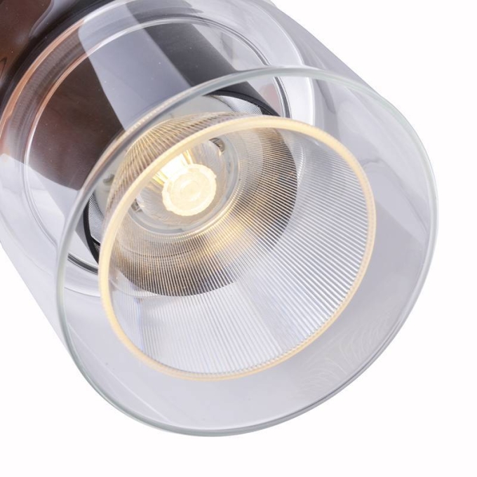 Pendente Nordecor Roz 10 watts 3000K Preto Ø98x160mm 2697