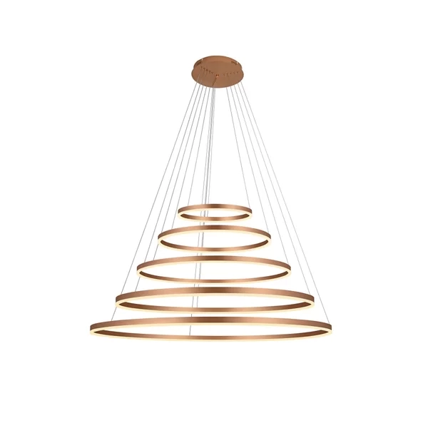 Pendente GMH Cosmos Cobre 243 watts 3000K Bivolt Ø400/600/800/1000/1200mm P-COSMOS-400-COBRE