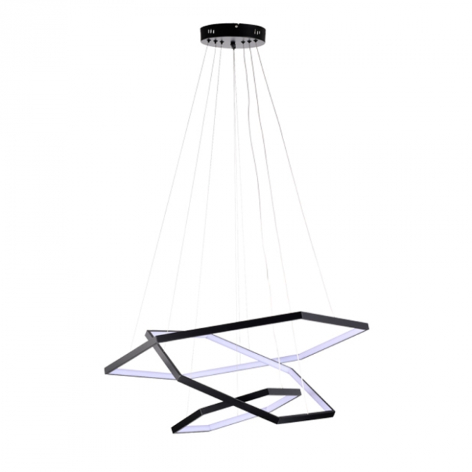Pendente Skylight Sammy Preto 108 watts 3000K Bivolt Ø800mm SKY-4008PT