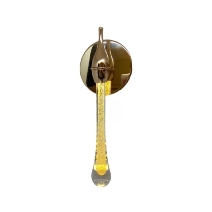 Arandela GMH Cometa Dourado 3 watts 3000K Bivolt Ø120X360mm A-COMETA-GOLD