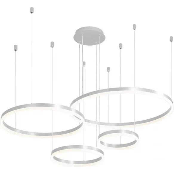 Pendente GMH Cosmos Cinza 176 watts 3000K Bivolt Ø1000/Ø800/Ø600/Ø400mm O-COSMOS-280-SILVER