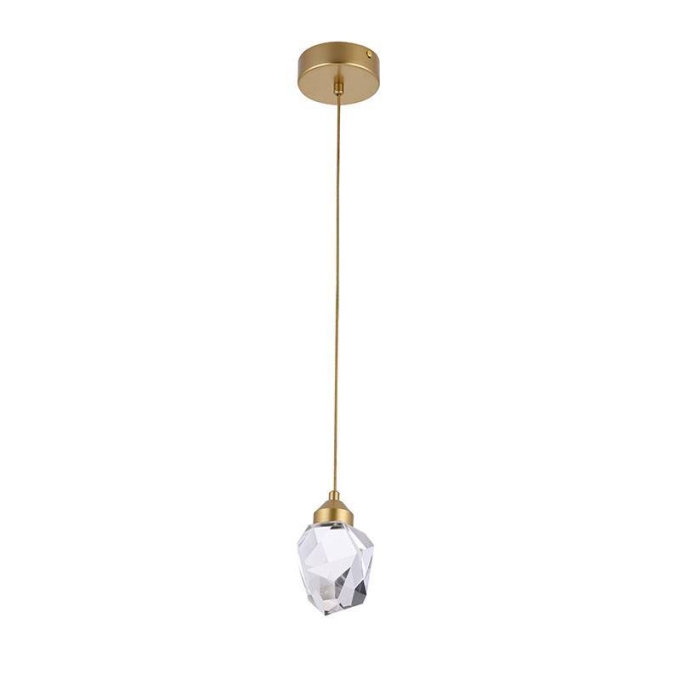 Pendente Nordecor Mya Dourado 3 watts 3000K Bivolt 140x100mm 2411
