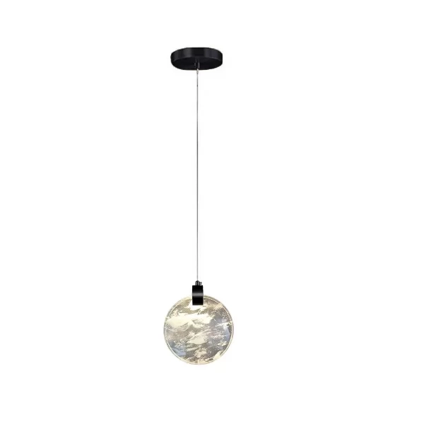 Pendente GMH Black Moon Preto 3 watts 3000K Bivolt P-BLACK-MOON