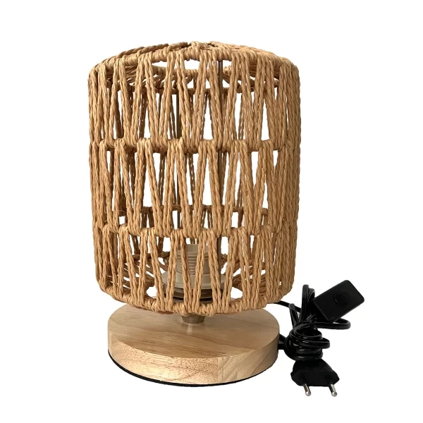 Abajur GMH Gili Fibra de Bambu 1L E27 Ø170x250mm L-GILI-17