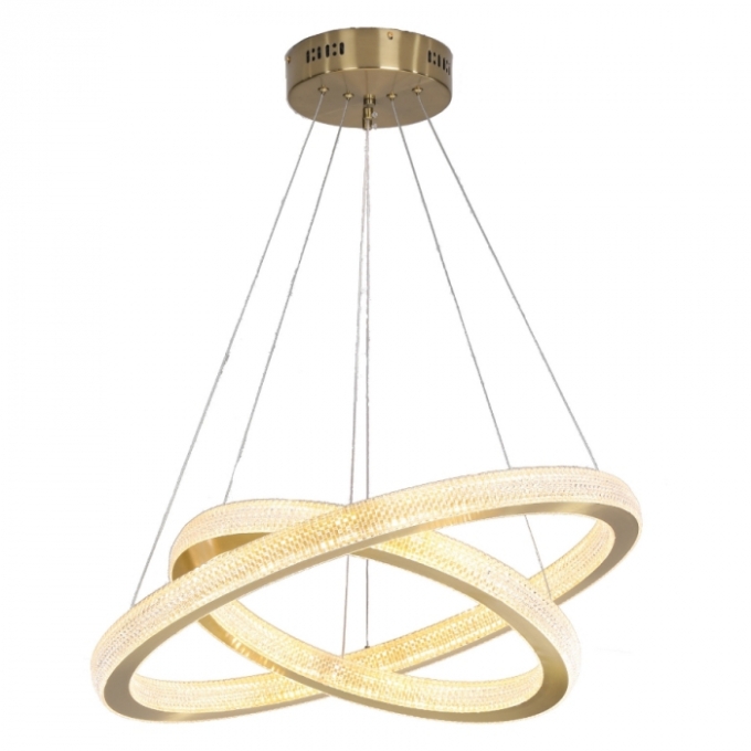 Pendente Skylight Saturno Dourado 69 watts 3000K Bivolt Ø650mm SKY-3056