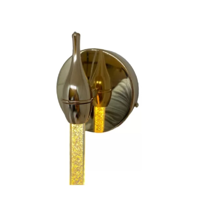 Arandela GMH Cometa Dourado 3 watts 3000K Bivolt Ø120X360mm A-COMETA-GOLD