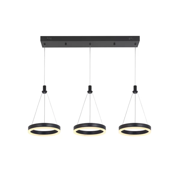 Pendente GMH Constelação Preto 40 watts 3000K Bivolt 310X200X750mm P-CONSTELACAO-PRETO