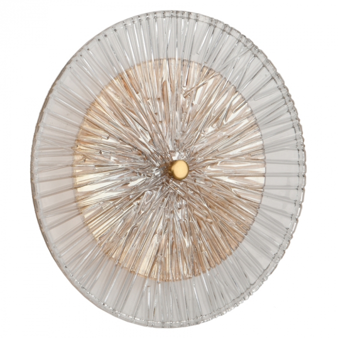 Arandela Skylight Toffee Dourado, Transparente e Âmbar 12 watts 3000K Ø300mm Bivolt SKY-3102