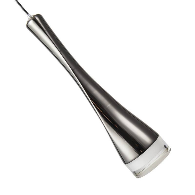 Pendente Nordecor Noet 5 watts 3000K Preto Onix Ø60x245mm 2569