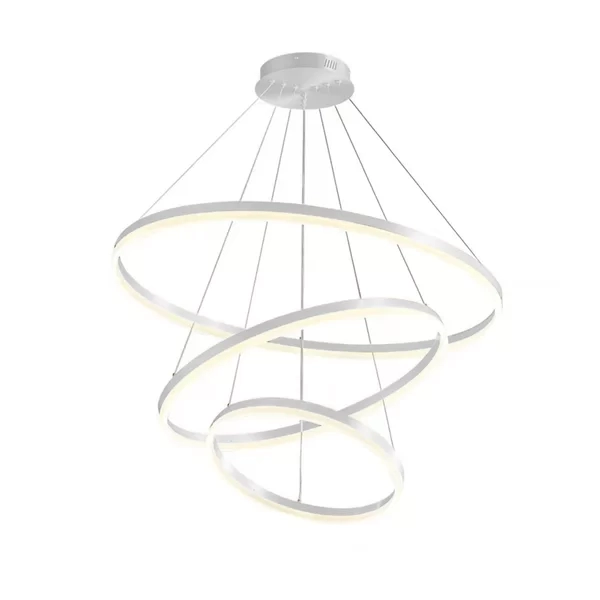 Pendente GMH Cosmos Cinza 113 watts 3000K Bivolt Ø400/600/800mm P-COSMOS-180-SILVER