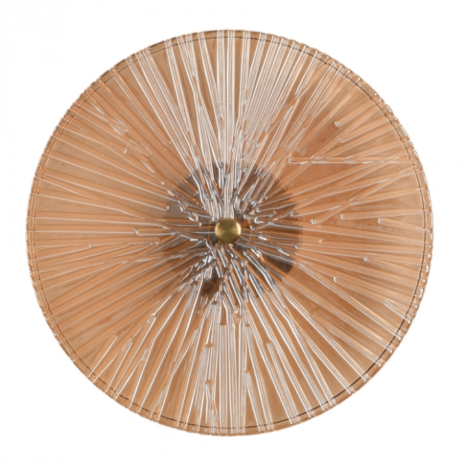 Arandela Skylight Toffee Dourado e Âmbar 12 watts 3000K Ø300mm Bivolt SKY-3103