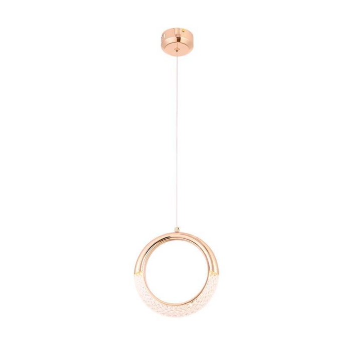 Pendente Nordecor Woni 5 watts Dourado 3000K Bivolt Ø210mm 2414