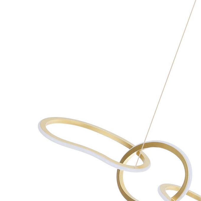 Pendente Nordecor Zena 67 watts 3000K Ouro Champagne 1220mm 2597