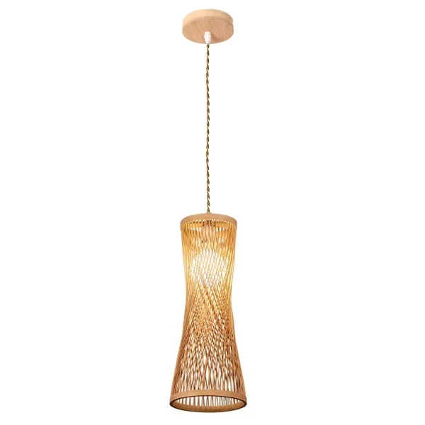 Pendente GMH Nova Guine Fibra de Bambu 1L E27 Ø170x420mm P-NOVA-GUINE-42