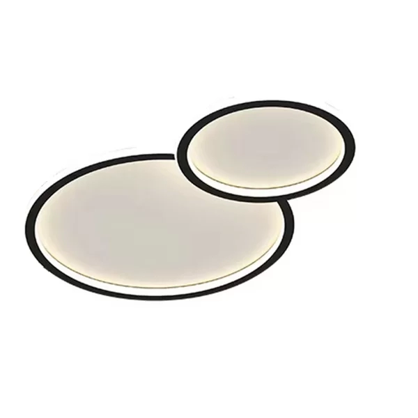 Plafon GMH Hadar Preto 74 watts 3000K Bivolt Ø500mm PL-HADAR-PRETO