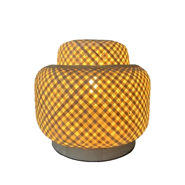 Pendente GMH Bali Fibra de Bambu 1L E27 Bivolt Ø500mm P-BALI-50