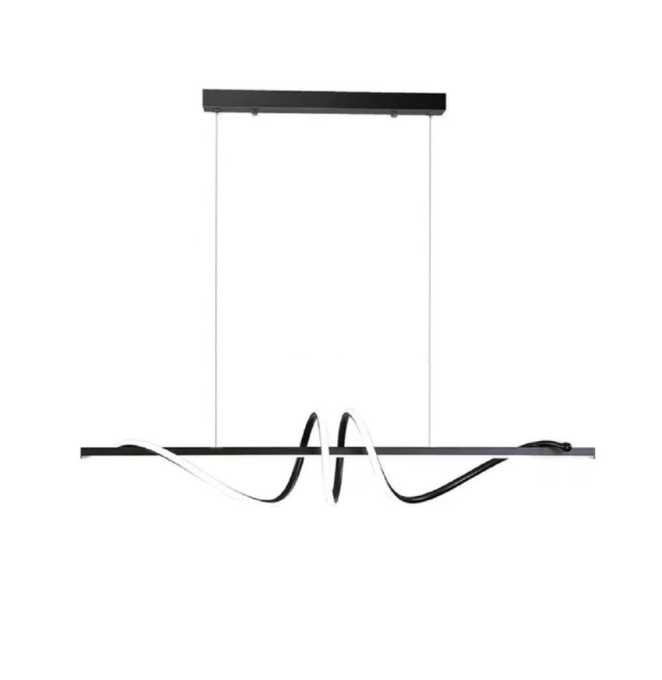 Pendente GMH Opera Preto 50 watts 3000K Bivolt 1000X185mm P-OPERA-100-PRETO
