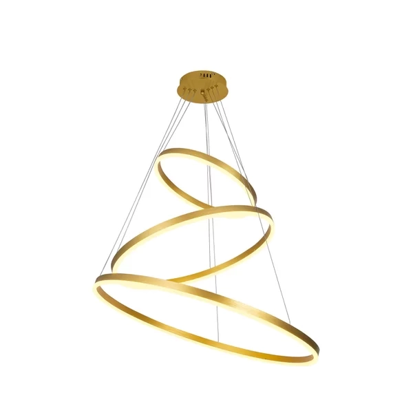 Pendente GMH Cosmos Dourado 113 watts 3000K Bivolt Ø400/600/800mm P-COSMOS-180-GOLD