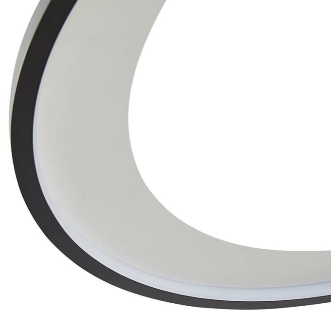 Pendente Nordecor Zahal 3 Mod 98 watts 3000K Preto Bivolt Ø820mm 2508