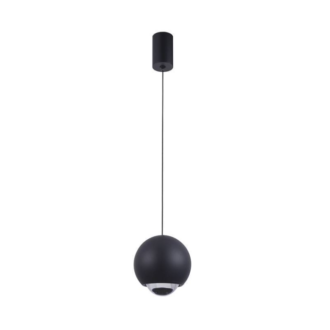Pendente Nordecor Muna 7 watts 3000K Preto Ø100mm 2700