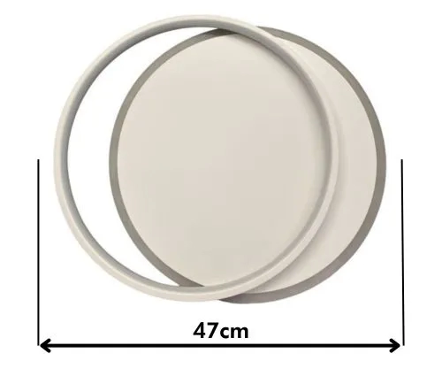 Plafon GMH Sirius Branco 50 watts 3000K Bivolt Ø470mm PL-SIRIUS-BRANCO