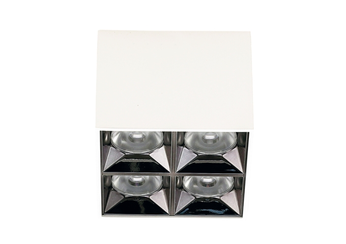 Mini Downlight Sobrepor Romalux 15 watts 24° 2700K IP20 80x80x66mm 80223
