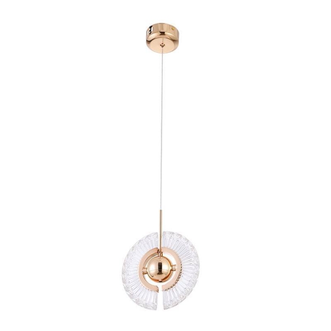 Pendente Nordecor Goud 4 watts Dourado 3000K Bivolt Ø180mm 2415