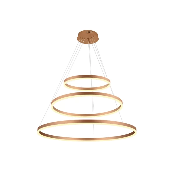 Pendente GMH Cosmos Cobre 113 watts 3000K Bivolt Ø400/600/800mm P-COSMOS-180-COBRE