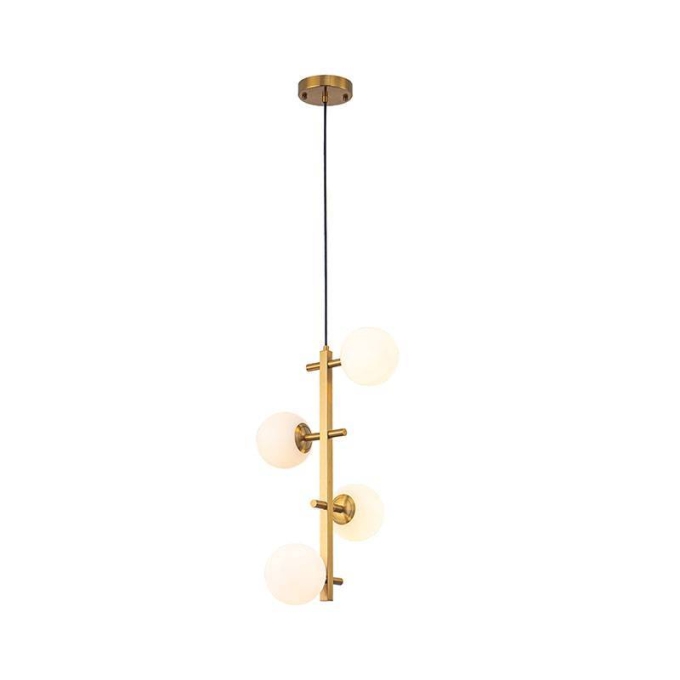 Pendente Nordecor Romai Desa 4L G9 Dourado 500x120mm 2274